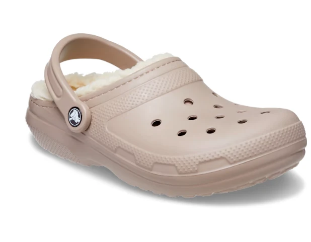 Crocs Unisex-Klassiker Lined Clog - Pilz / Knochen