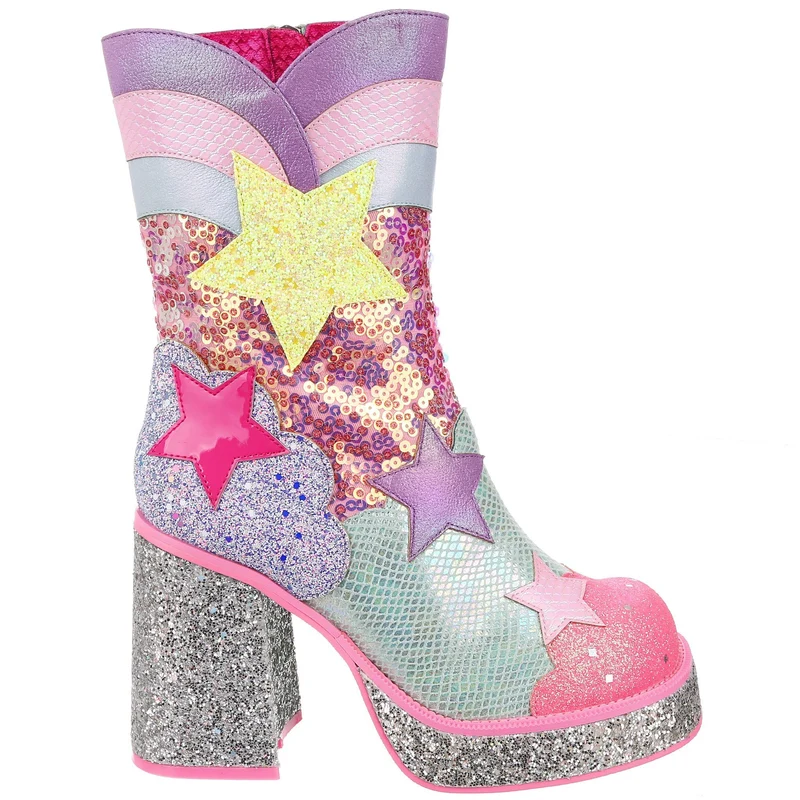 Irregular Choice Damen Ursa Major Stiefel - Rosa