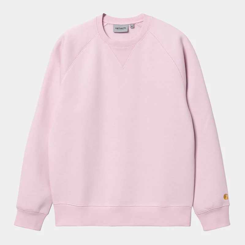 Carhartt WIP Herren Chase Sweat Top – Pale Quartz