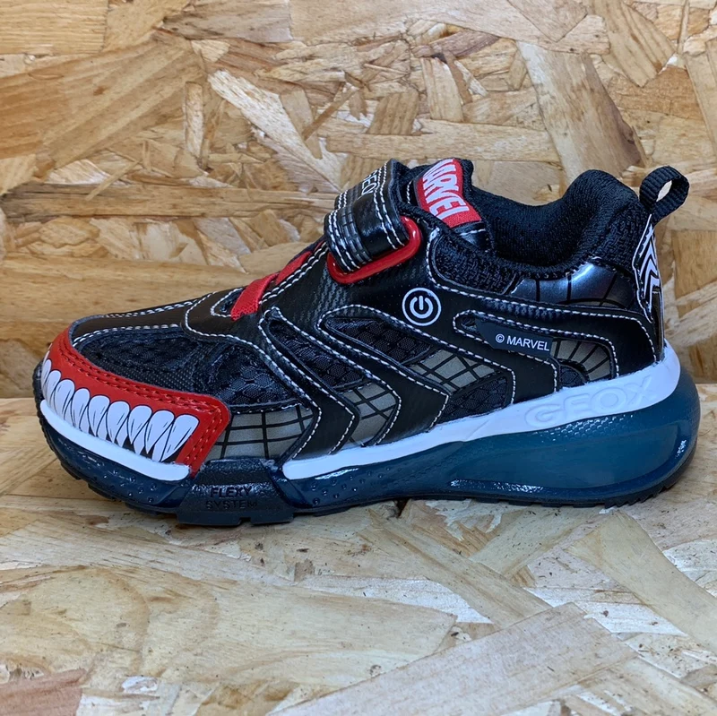 Geox Kinder Marvel Venom Light Up Trainer – Schwarz