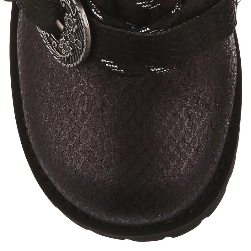 Irregular Choice Damen Buckle Boost Boot – Schwarz