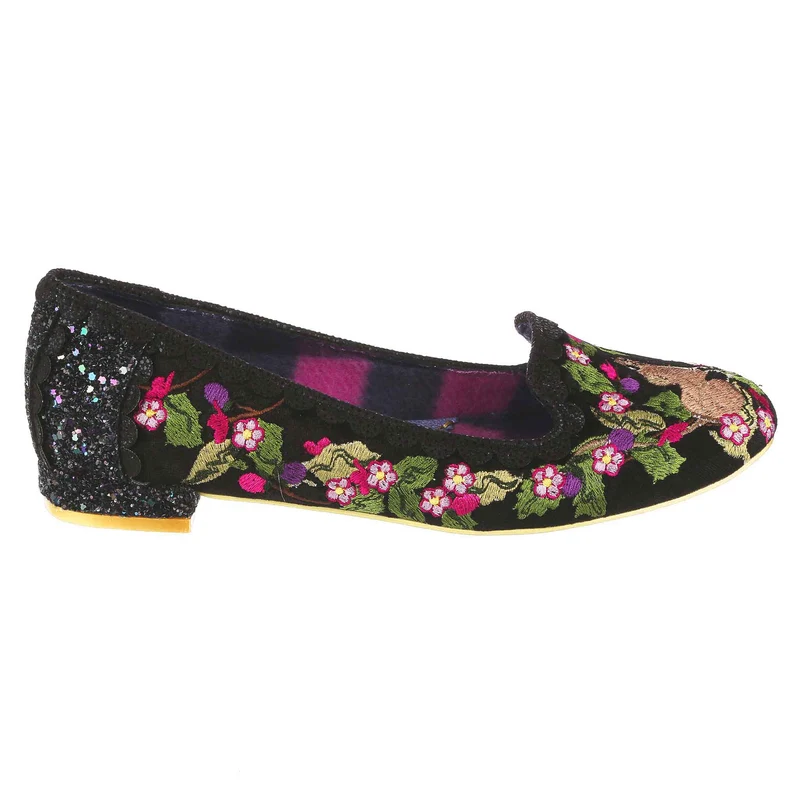Irregular Choice Damen Have a Mice Day Flat – Schwarz