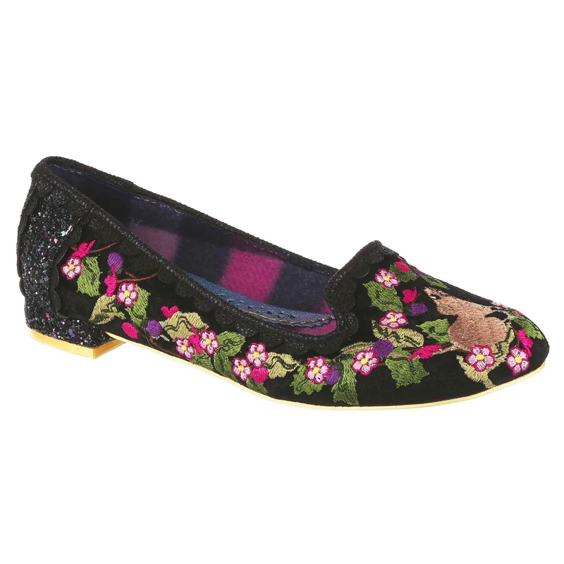 Irregular Choice Damen Have a Mice Day Flat – Schwarz