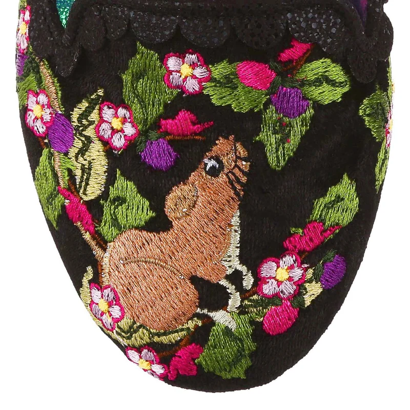 Irregular Choice Damen Have a Mice Day Flat – Schwarz