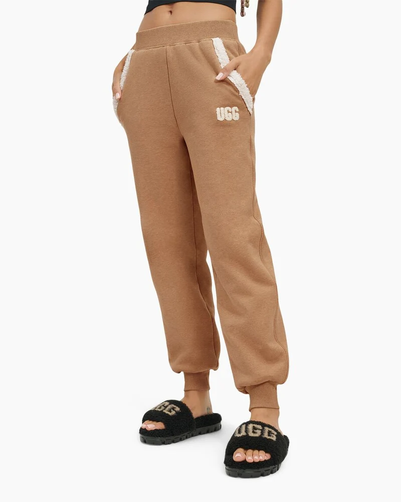 UGG Damen Daylin Bonded Fleece-Sweatpant - Heather Camel