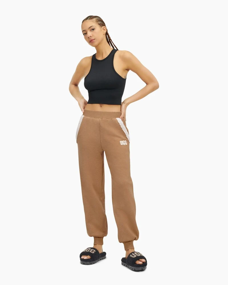 UGG Damen Daylin Bonded Fleece-Sweatpant - Heather Camel