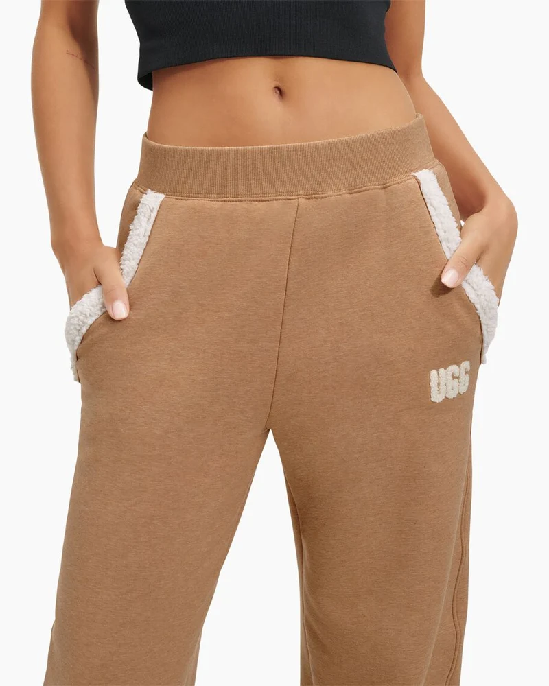 UGG Damen Daylin Bonded Fleece-Sweatpant - Heather Camel