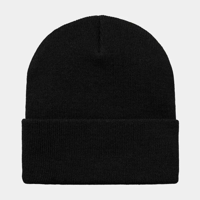 Carhartt WIP Unisex-Schriftzug-Mütze – Schwarz