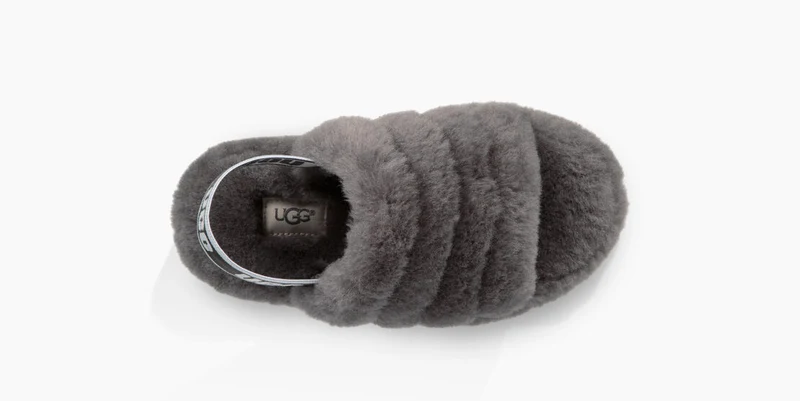 UGG Kids Fluff Yeah Slide – Anthrazit