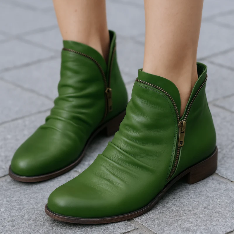 Keisha Orthopädische Ankle Boots | Grün
