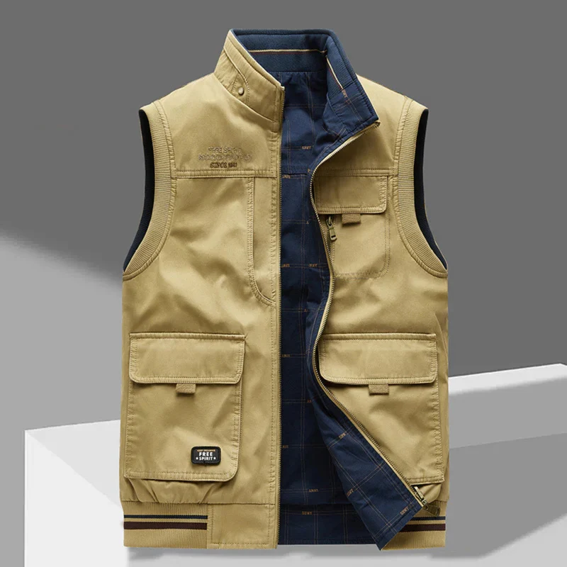 Martin Luxus-Bodywarmer | Blau Khaki