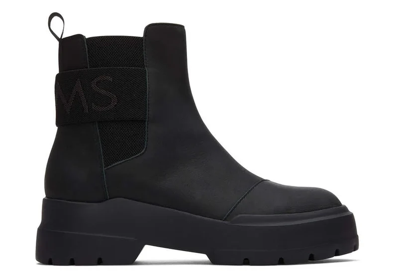 TOMS Damen-Combat-Stiefelette – Schwarz