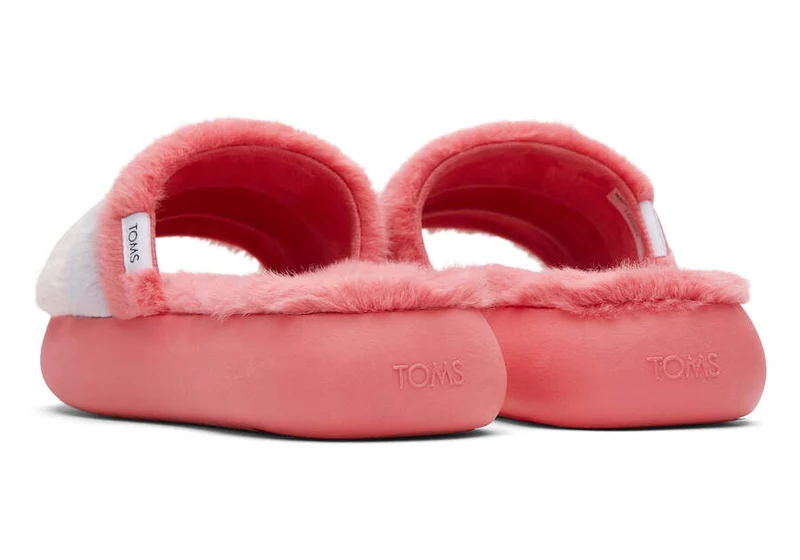 TOMS Damen Mallow Slide Slipper – Rose Colourblock