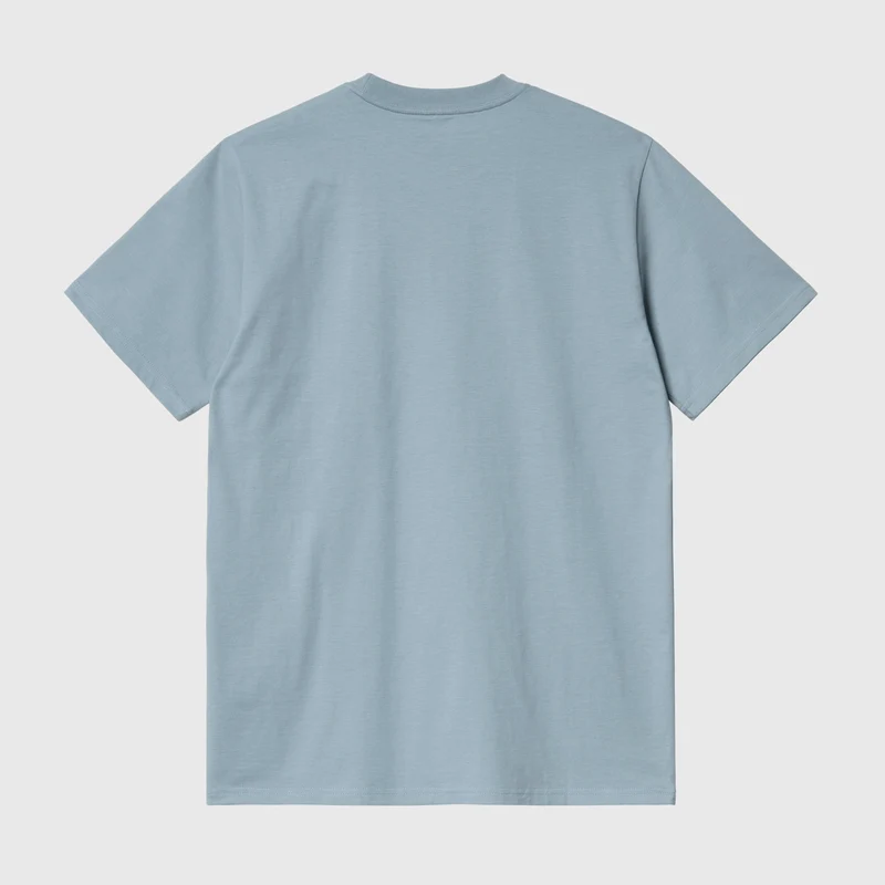 Carhartt WIP Kurzarm-T-Shirt mit Schriftzug für Herren – Frosted Blue