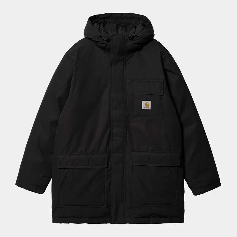 Carhartt WIP Herren Siberian Cold Parka Jacke – Schwarz