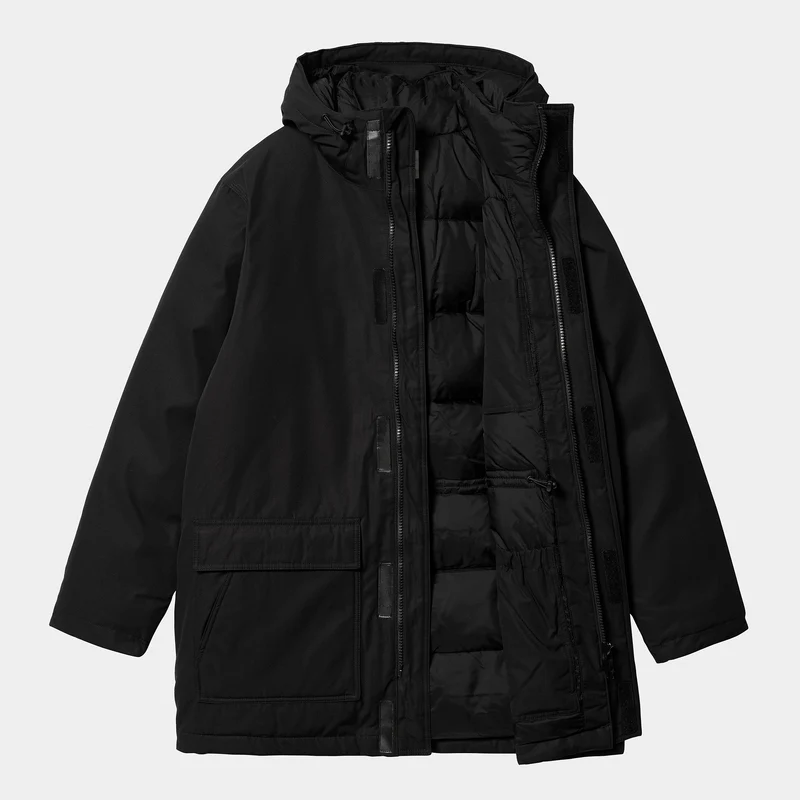 Carhartt WIP Herren Siberian Cold Parka Jacke – Schwarz