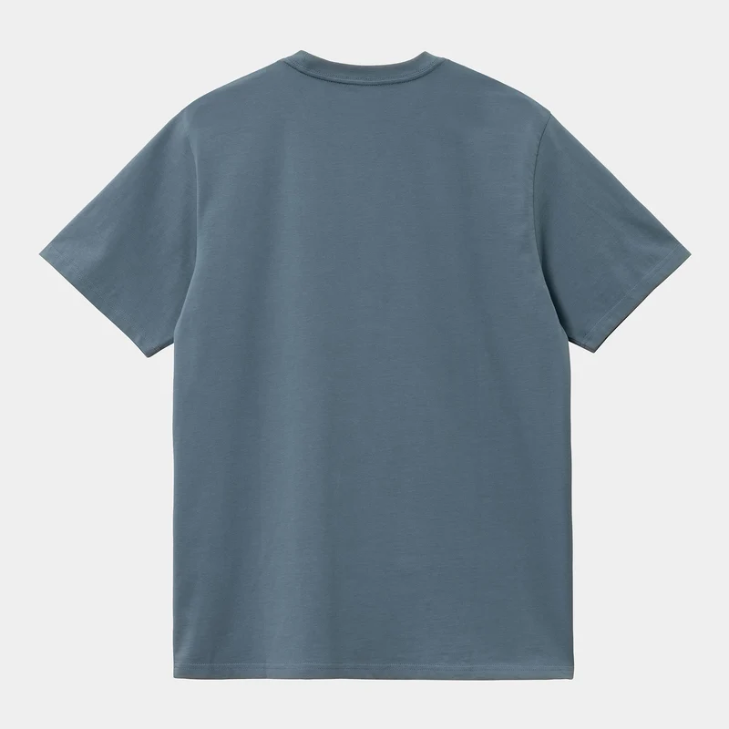 Carhartt WIP Kurzärmliges Herren-T-Shirt mit Taschen – Sturmblau