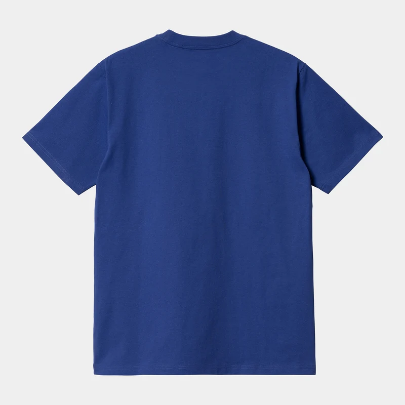 Carhartt WIP Kurzärmliges Herren-T-Shirt mit University-Schriftzug – Lazurite