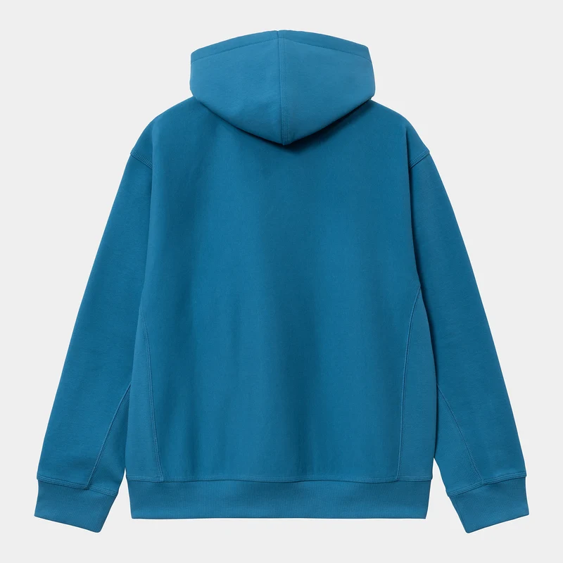Carhartt WIP Herren American Script Sweatshirt-Hoodie - Amalfi
