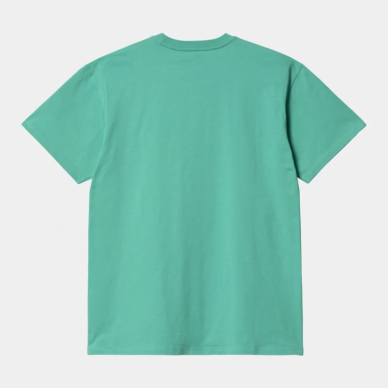 Carhartt WIP Herren Chase Kurzarm-T-Shirt – Aquagrün