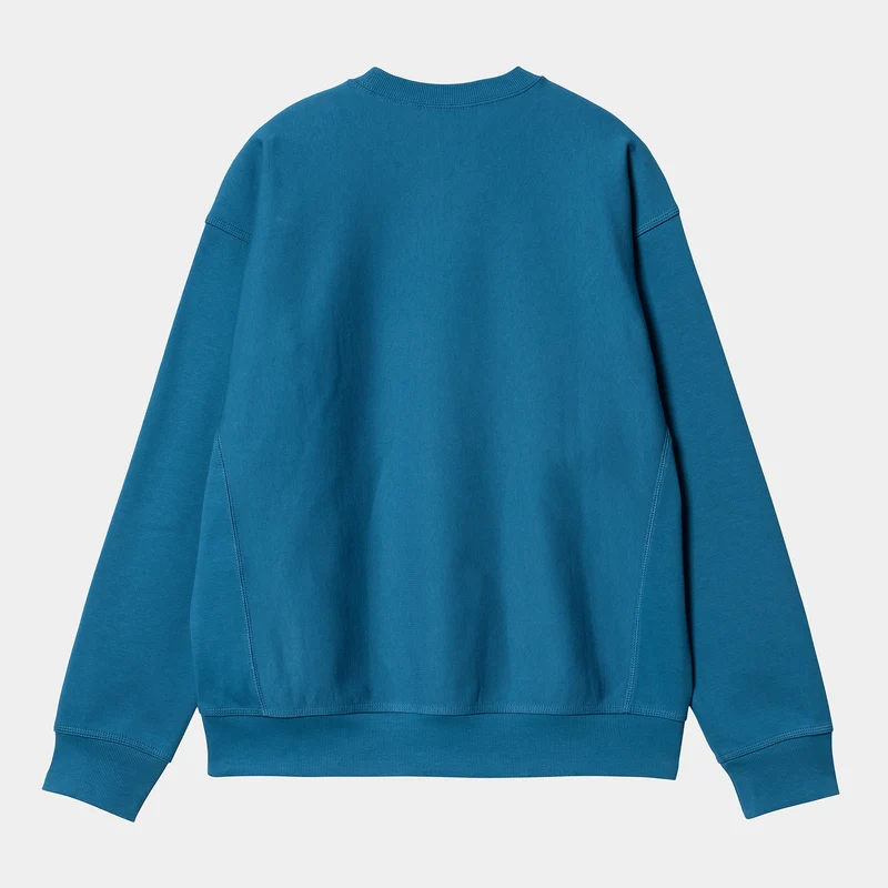 Carhartt WIP Herren American Script Sweatshirt - Amalfi