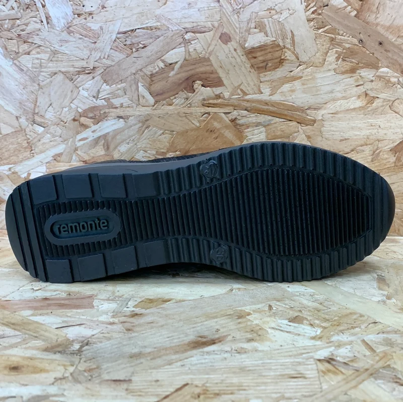 Remonte Modische Damen-Sneaker mit Keilabsatz – Schwarz