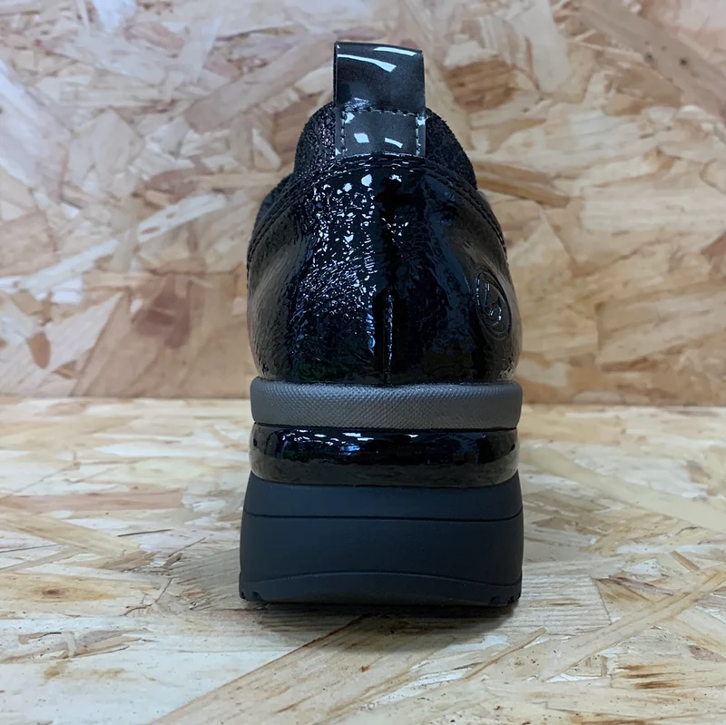 Remonte Modische Damen-Sneaker mit Keilabsatz – Schwarz