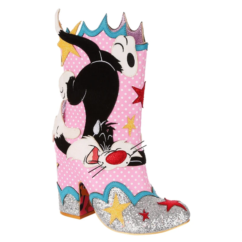 Irregular Choice Frauen Looney Tunes Sufferin Succotash Boots