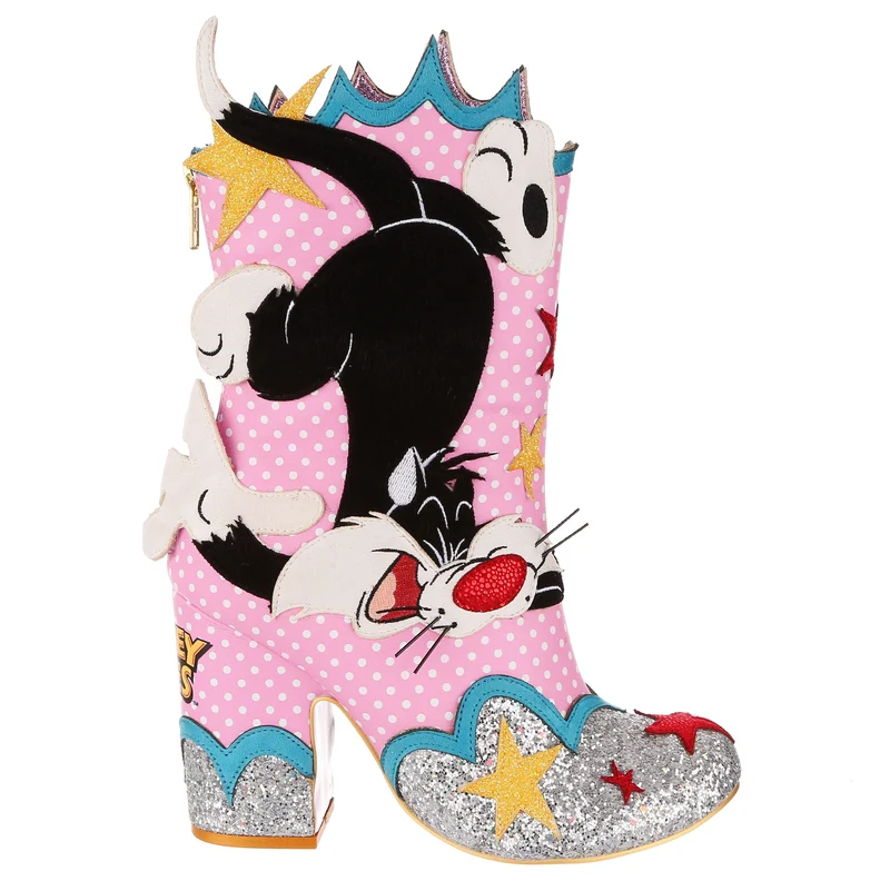 Irregular Choice Frauen Looney Tunes Sufferin Succotash Boots