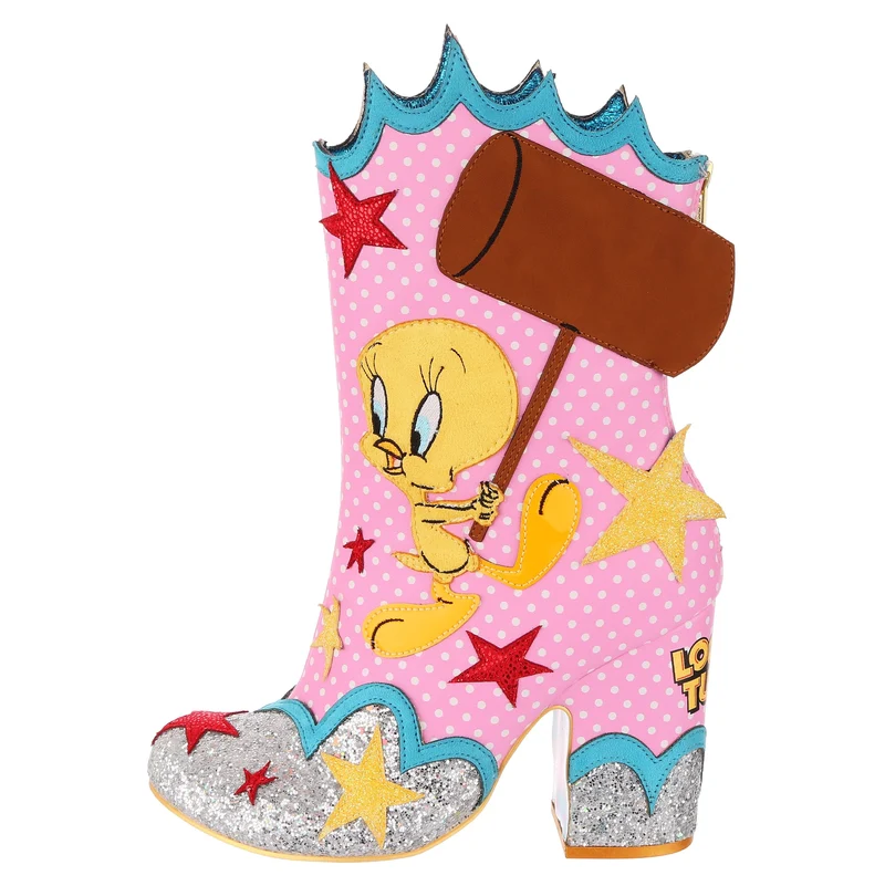 Irregular Choice Frauen Looney Tunes Sufferin Succotash Boots