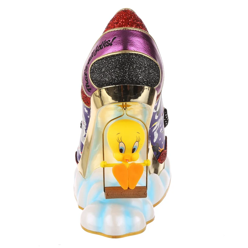 Irregular Choice Frauen Looney Tunes Merrie Melodies High Heel - Schwarz/Rot