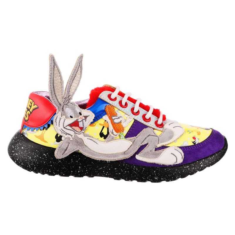 Irregular Choice Frauen Looney Tunes Karotten & Witze Trainer