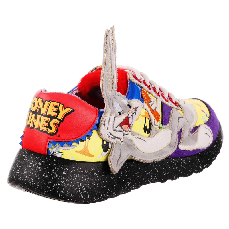 Irregular Choice Frauen Looney Tunes Karotten & Witze Trainer