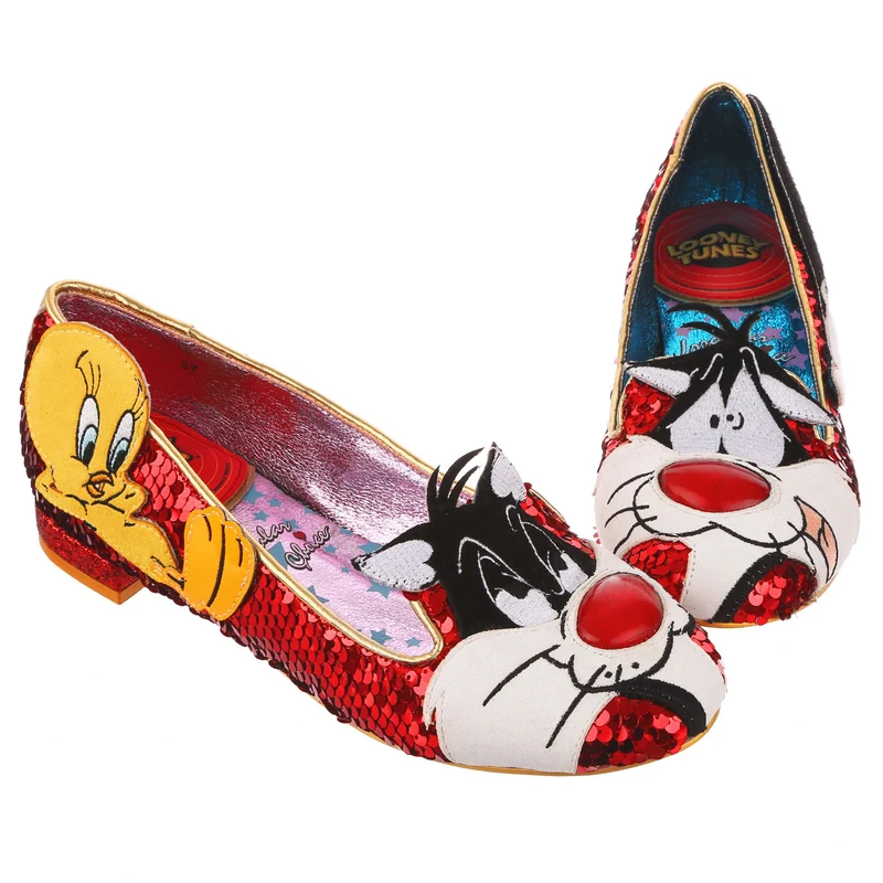 Irregular Choice Frauen Looney Tunes I Tawt I Taw A Puddy Cat Flats