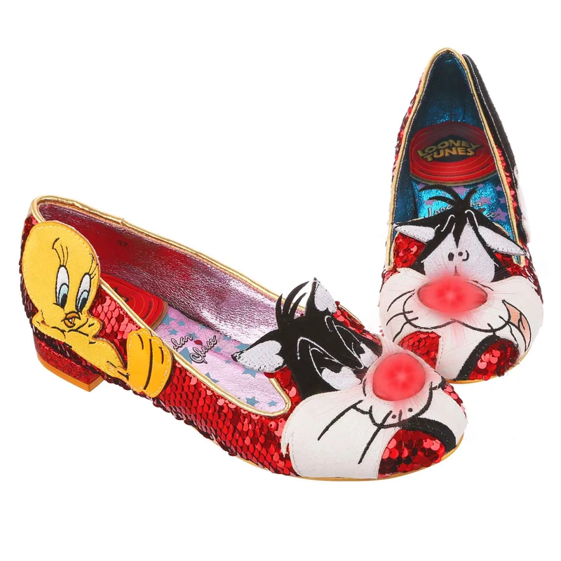 Irregular Choice Frauen Looney Tunes I Tawt I Taw A Puddy Cat Flats