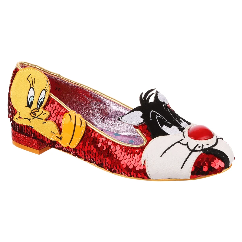 Irregular Choice Frauen Looney Tunes I Tawt I Taw A Puddy Cat Flats
