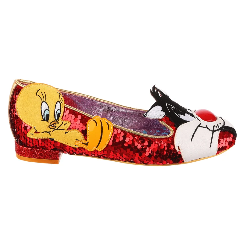 Irregular Choice Frauen Looney Tunes I Tawt I Taw A Puddy Cat Flats
