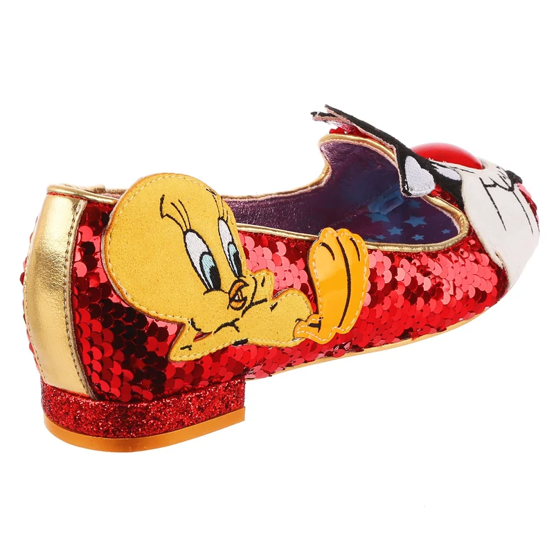Irregular Choice Frauen Looney Tunes I Tawt I Taw A Puddy Cat Flats
