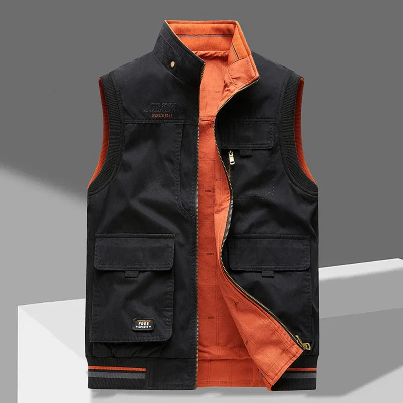 Martin Luxus-Bodywarmer | Schwarz Orange
