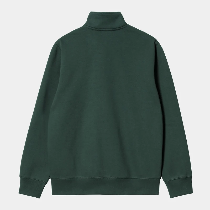Carhartt WIP Herren Chase Neck Zip Sweatshirt – Juniper