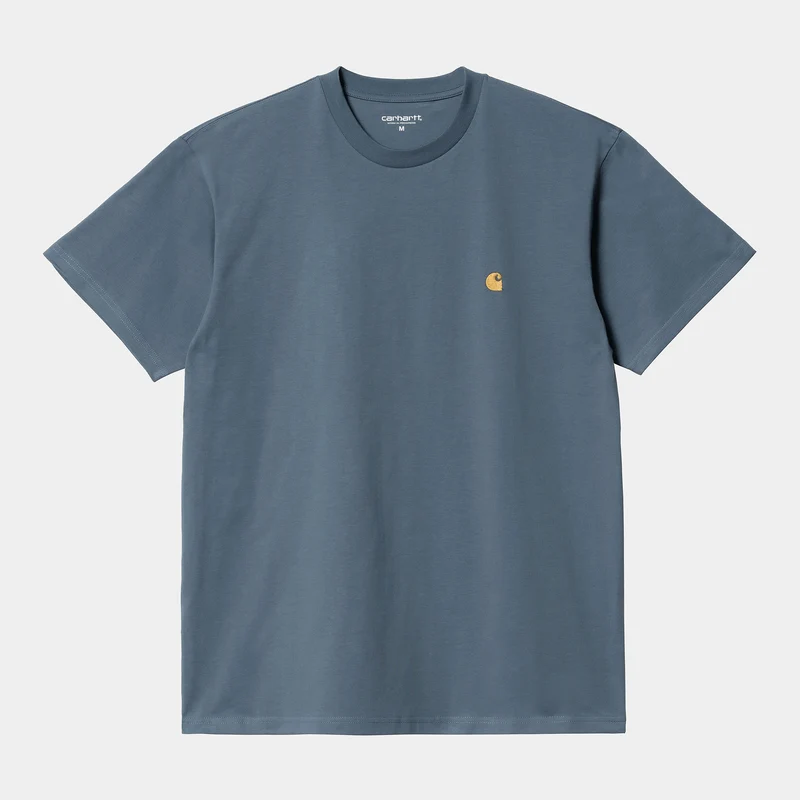 Carhartt WIP Herren Chase Kurzarm-T-Shirt – Sturmblau