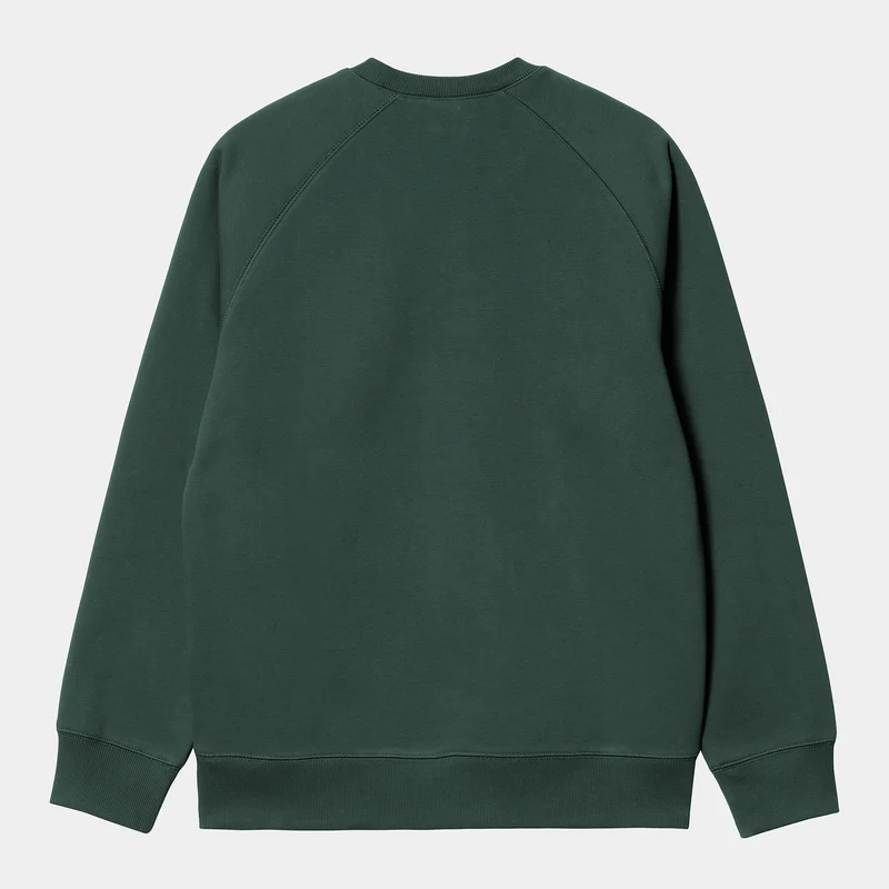 Carhartt WIP Herren Chase Sweat Top – Juniper