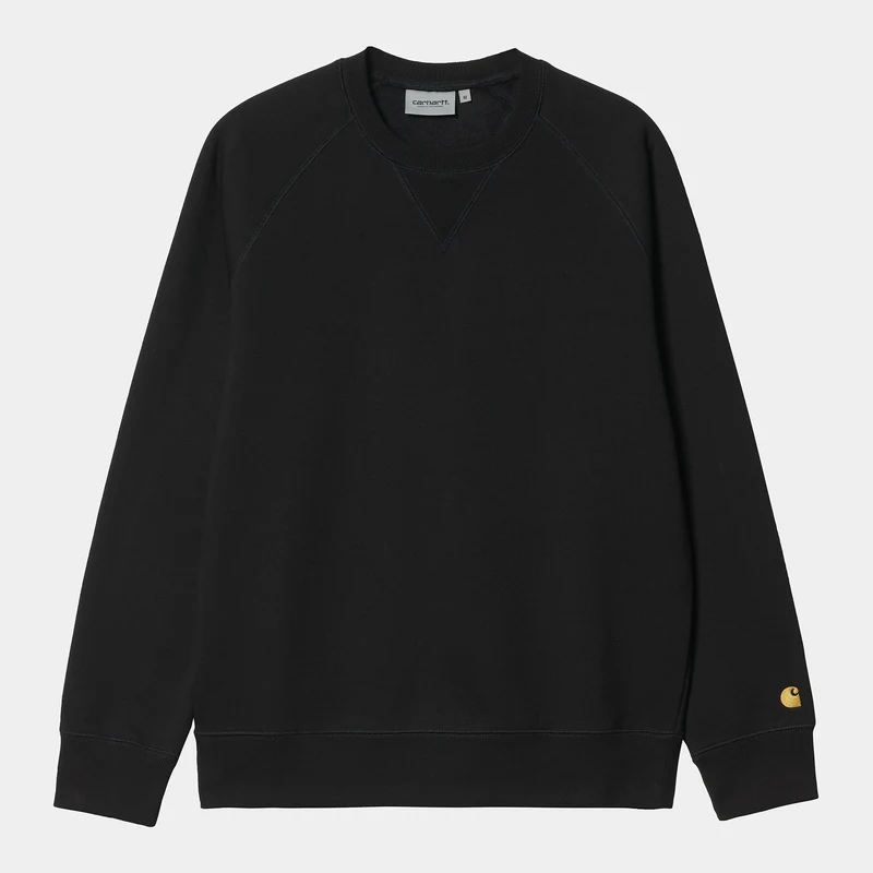 Carhartt WIP Herren Chase Sweat Top – Schwarz