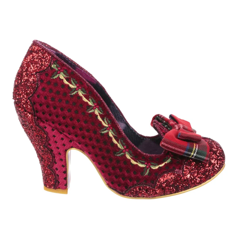 Irregular Choice Womens Wrapped Up Pretty High Heel - Rot