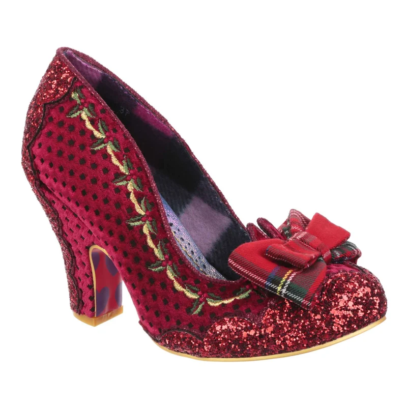 Irregular Choice Womens Wrapped Up Pretty High Heel - Rot