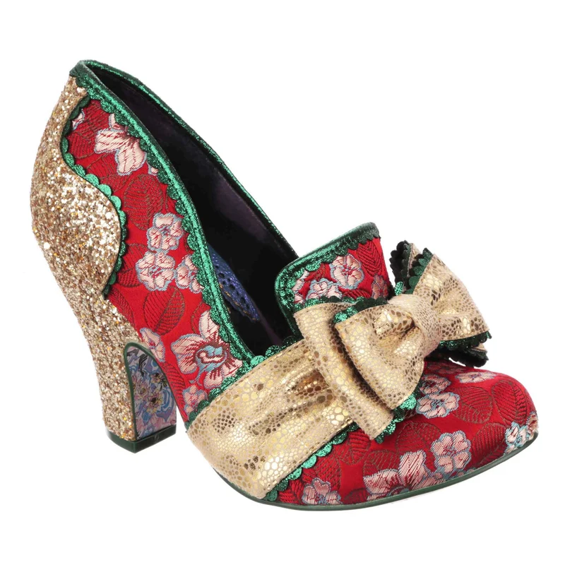 Irregular Choice Damen All The Time High Heel - Rot / Gold