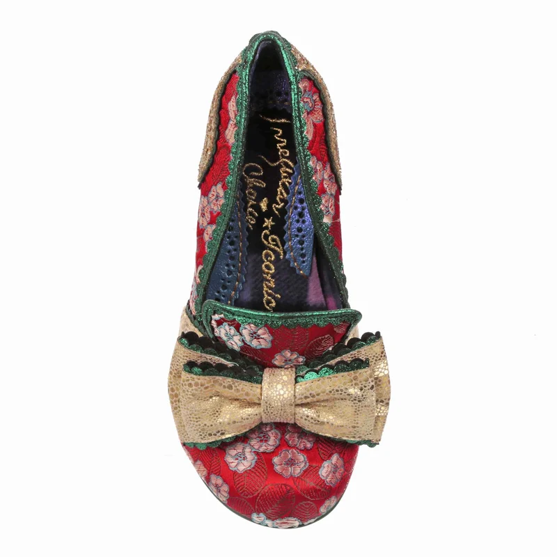 Irregular Choice Damen All The Time High Heel - Rot / Gold