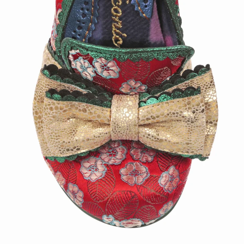 Irregular Choice Damen All The Time High Heel - Rot / Gold