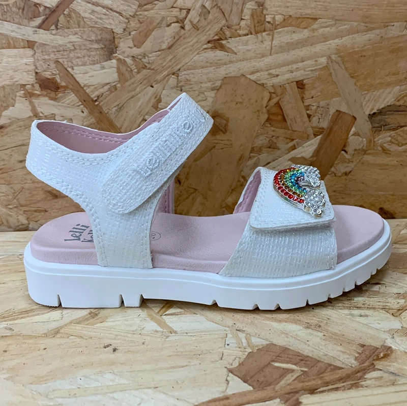 Lelli Kelly Brite-Sandale für Kinder – Weiß