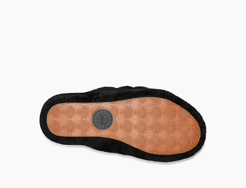 UGG Damen Fluff Yeah Slide - Schwarz